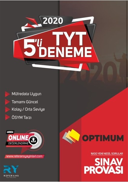 Referans Optimum TYT 5 Li Deneme Sınav Provası 2020