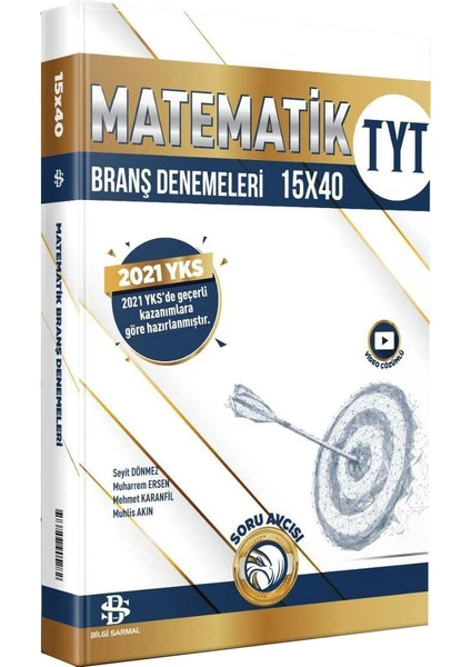 Bilgi Sarmal Yayınları TYT Matematik 15 x 40 Branş Denemeleri