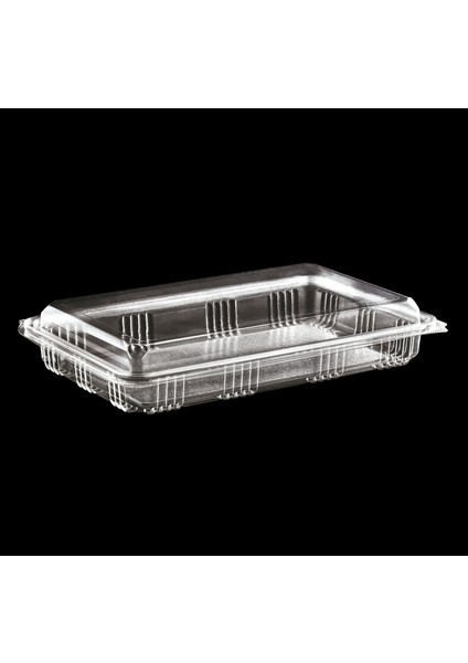 Plastik 500 Gr. Baklava / Ekler Kap 100 Adet.