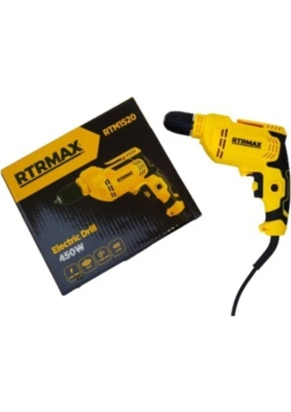 Rtrmax RTM1520 Darbesiz Elektrikli Matkap 10MM 450W