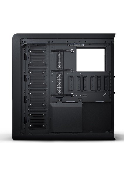 Enthoo 719, Yüksek Performanslı Full Tower, Çift Sistem/PSU Desteği, Büyük Depolama, Fan Hub, Temperli Cam, Alüminyum Panel, Dijital-RGB Bilgisayar Kasası - Saten Siyah fırsatları