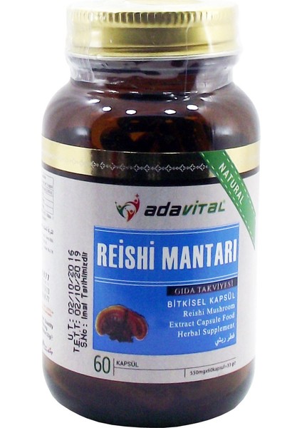 Reishi Mantarı 60'lı Kapsül (Adavital)