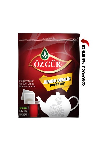 Jumbo Demlik Poşet Çay 50 Li - 50X10 gr