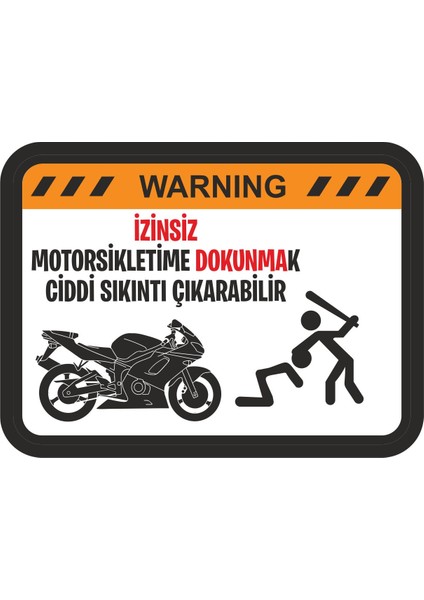 Motosikletime Dokunma Sticker 00378