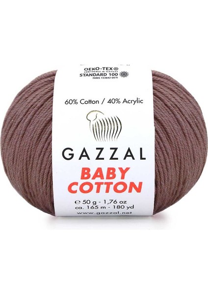 Baby Cotton El Örgü İpi Konyak 3455