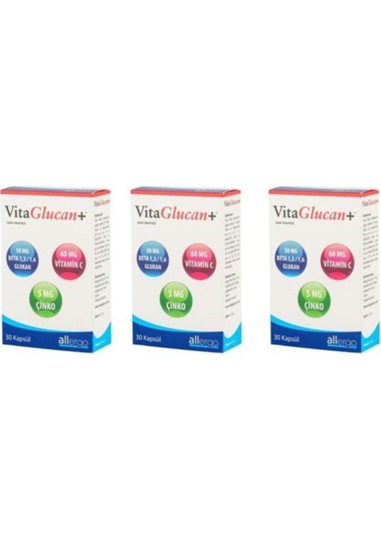 Vitaglucan Betaglucan 30 Kapsül - 3 Adet