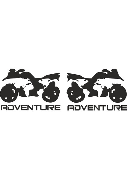 Motor Adventure 2 Adet Sticker 00402
