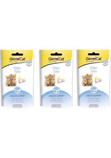 Kitten Tabs Yavru Kedi Ödül Tableti 40 gr (3 Adet)