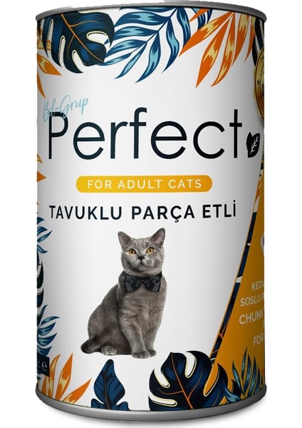 Yetişkin Kedi Parça Etli Soslu Tavuk Etli 400 gr