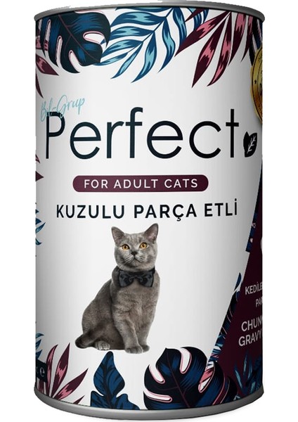 Yetişkin Kedi Parça Etli Soslu Kuzu Etli 400 gr