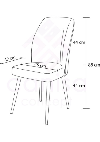 Concept Platinum Serisi Geniş Oturum Alanlı 1.sınıf Sandalye Ayaklar Siyah