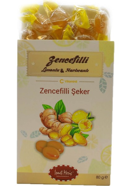 Zencefilli Havlucanlı Şeker 80 gr