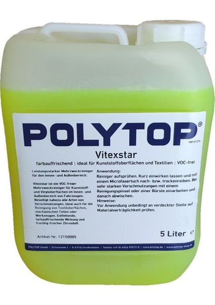 Vitexstar Genel Amaçlı Temizleyici 5lt.