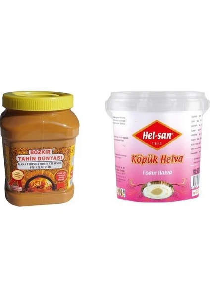 Bozkır Tahin Dünyası 935 gr + Helsan Köpük Helva 930 gr