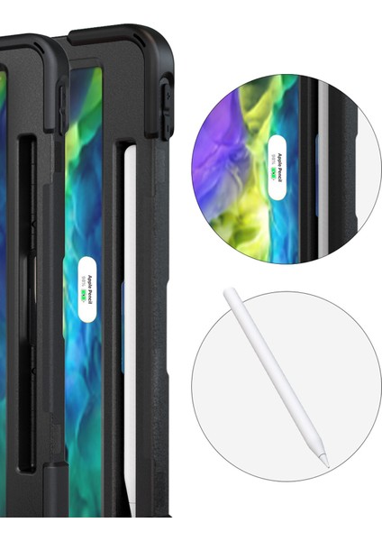 iPad Pro 11 Inç (2020) Kılıf Omuz Askılı Standlı Tam Koruyucu A2068, A2230, A2228 fırsatları