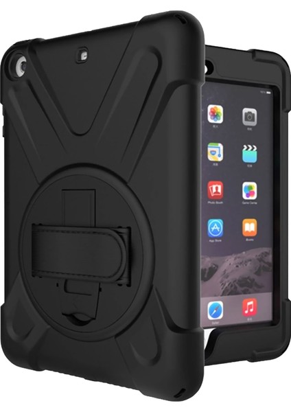iPad Mini 1 2 3 Kılıf Omuz Askılı Standlı Tam Koruyucu Üç Katmanlı