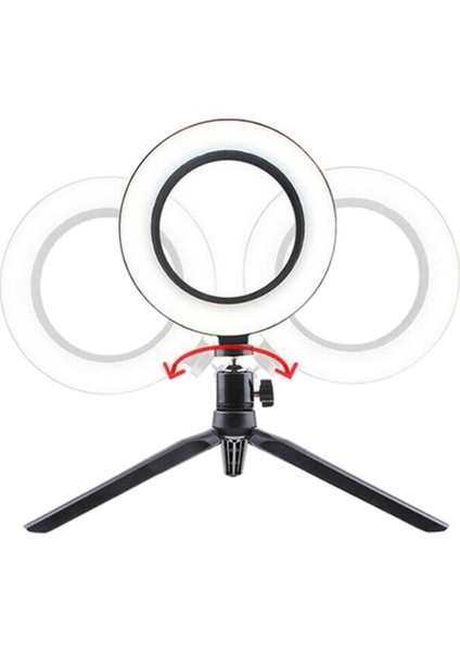 8 Inç 20 cm Ring Light Tripod LED Halka Işık fırsatları