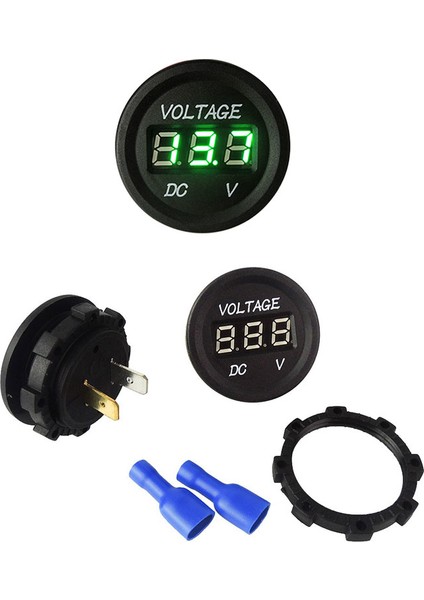 Dijital voltmetre DC 12-24 V vidalı Oto Motosiklet tekne için