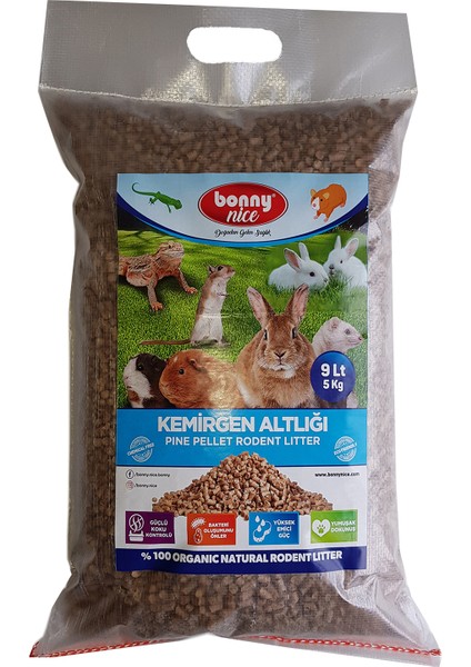 Doğal Çam Pelet Hamster Kafes Altlığı 5 kg 10 L x 3 Paket