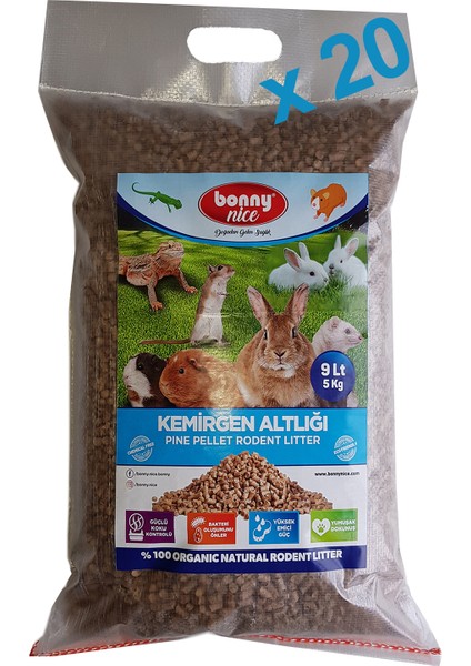 Doğal Çam Pelet Tavşan Kafes Altlığı 5 kg 10 L x 20 Paket fiyatları