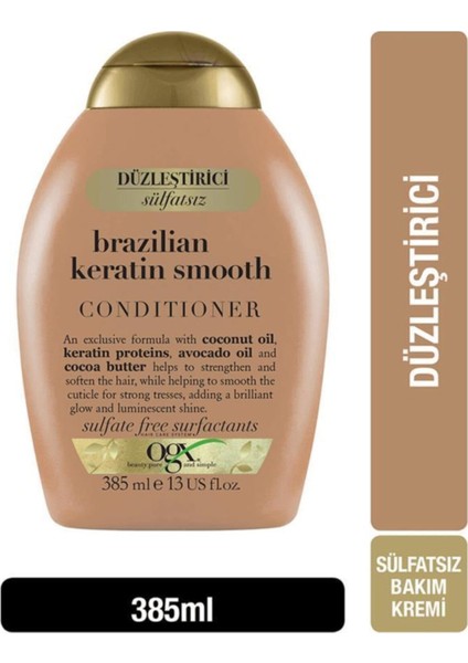 Organix Brazilian Keratin Smooth Saç Kremi 385 ml