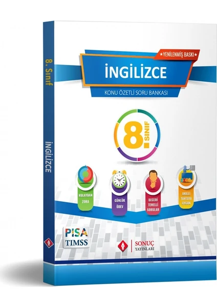 Sonuç Yayınları 8.Sınıf İngilizce Konu Özetli Soru Bankası