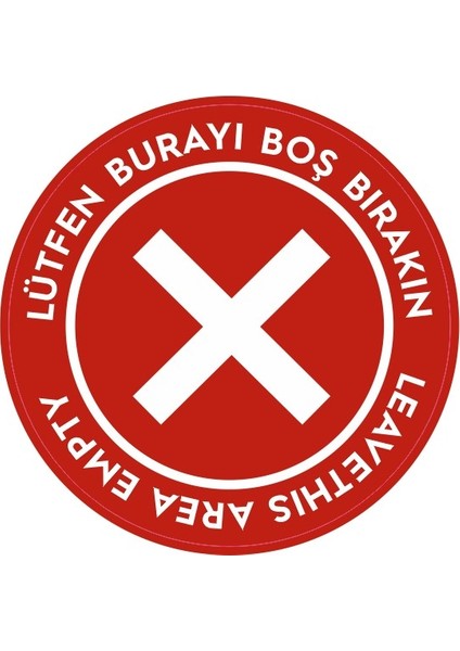 Lütfen Burayı Boş Bırakınız Etiketi - Buraya Oturmayınız 5 Adet