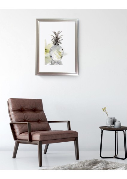 Tablo 33.5x43,5 Gümüş Tablo
