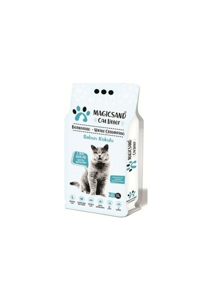 Bentonit Kedi Kumu Marsilya Sabunu Kokulu 5 Lt