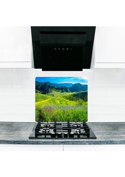 yeni Bahar Cam Ocak Arkası Koruyucu ve Kesme Tablası 50X56 cm fiyatları