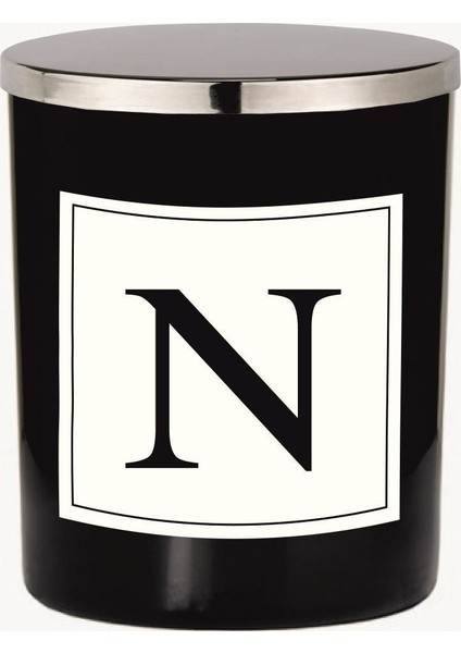 Siyah Bardak Mum Harf Serisi