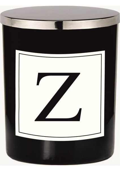 Siyah Bardak Mum Harf Serisi