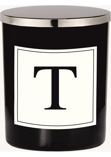 Siyah Bardak Mum Harf Serisi