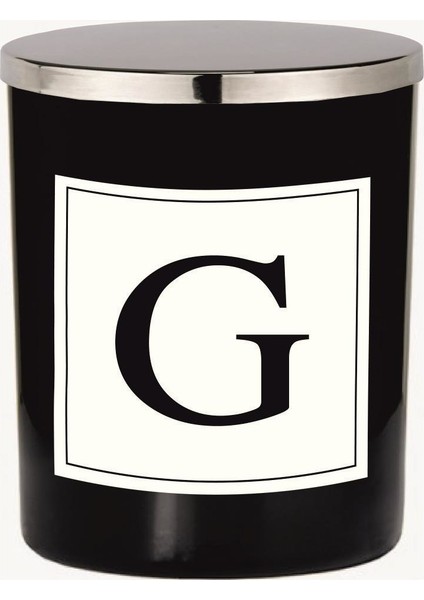 Siyah Bardak Mum Harf Serisi