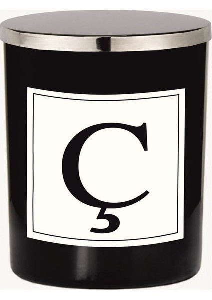 Siyah Bardak Mum Harf Serisi