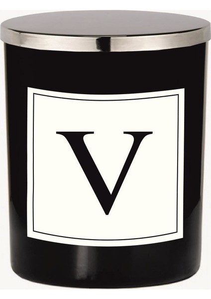 Siyah Bardak Mum Harf Serisi