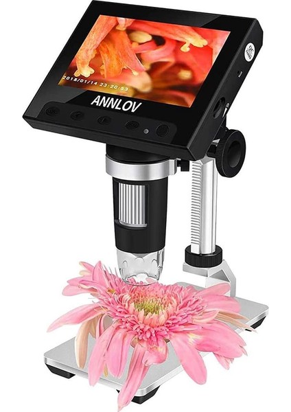 LCD Digital Microscope 4.3 Inch Handheld Electronic USB Microscope