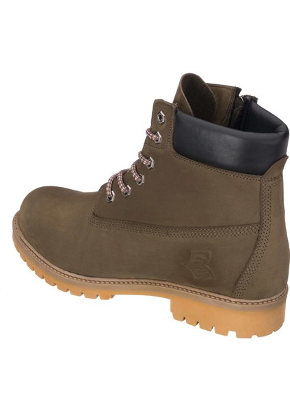 Costo Shoes Haki Nubuk Timberland Stil Kışlık Büyük Numara Erkek Bot Sıcak Astar Rahat Geniş Kalıp 48