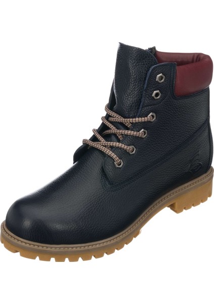 Costo Shoes TLAND0802 Lacivert Deritimber Land Style Kışlık Büyük Numara Erkek Bot Sıcak Astar Rahat Geniş Kalıp 48