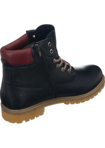 Costo Shoes TLAND0802 Lacivert Deritimber Land Style Kışlık Büyük Numara Erkek Bot Sıcak Astar Rahat Geniş Kalıp 48