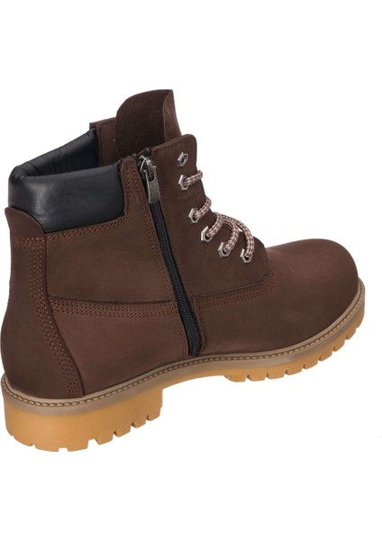 Costo Shoes TLAND0802 Kahve Nubuk Timber Land Style Kışlık Büyük Numara Erkek Bot Sıcak Astar Rahat Geniş Kalıp 45