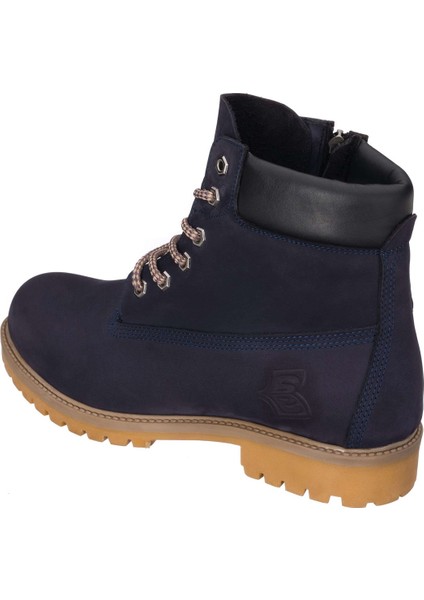 Costo Shoes TLAND0802 Lacivert Nubuk Timber Land Style Kışlık Büyük Numara Erkek Bot Sıcak Astar Rahat Geniş Kalıp 45