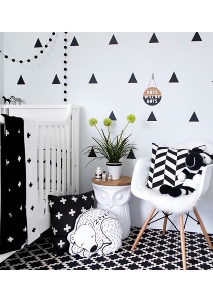 Iskandinav Üçgenler Çocuk ve Bebek Odası Duvar Sticker