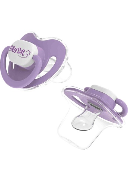 Kapaklı Damak Uçlu Lila Emzik 18+ Ay