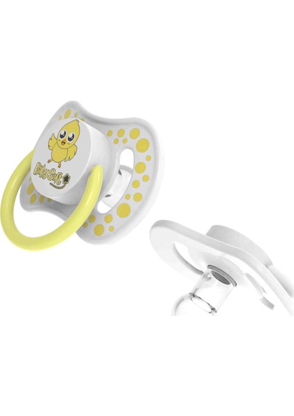 Yuvarlak Uçlu Civciv Desenli Emzik 0 - 6 Ay