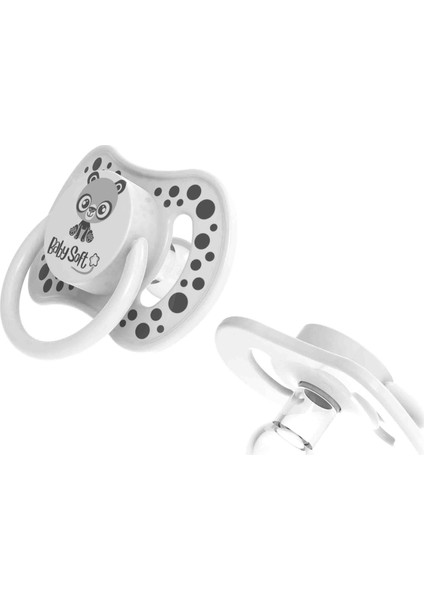 Yuvarlak Uçlu Panda Desenli Emzik 0 - 6 Ay