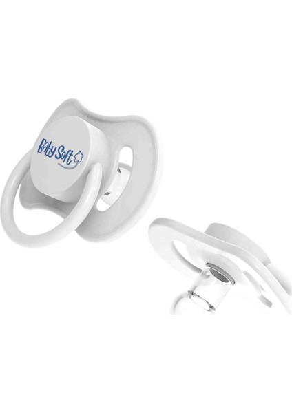 Yuvarlak Uçlu Beyaz Emzik 18+ Ay