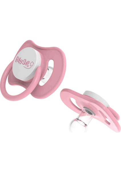 Yuvarlak Uçlu Pembe Emzik 18+ Ay