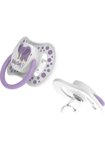 Yuvarlak Uçlu Fil Desenli Emzik 6 - 18 Ay