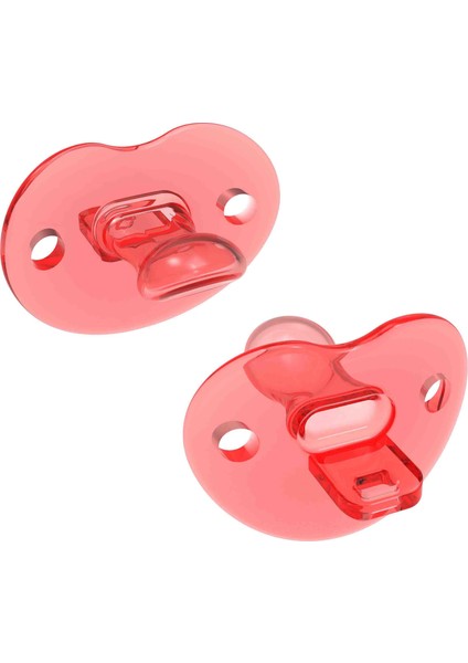 Komple Silikon Damak Uçlu Emzik Pembe 0 - 6 Ay